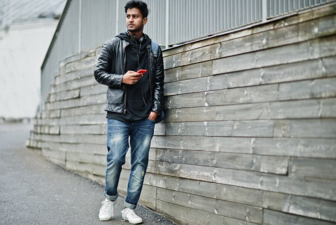 How to Style a Leather Jacket with Sneakers in 2024