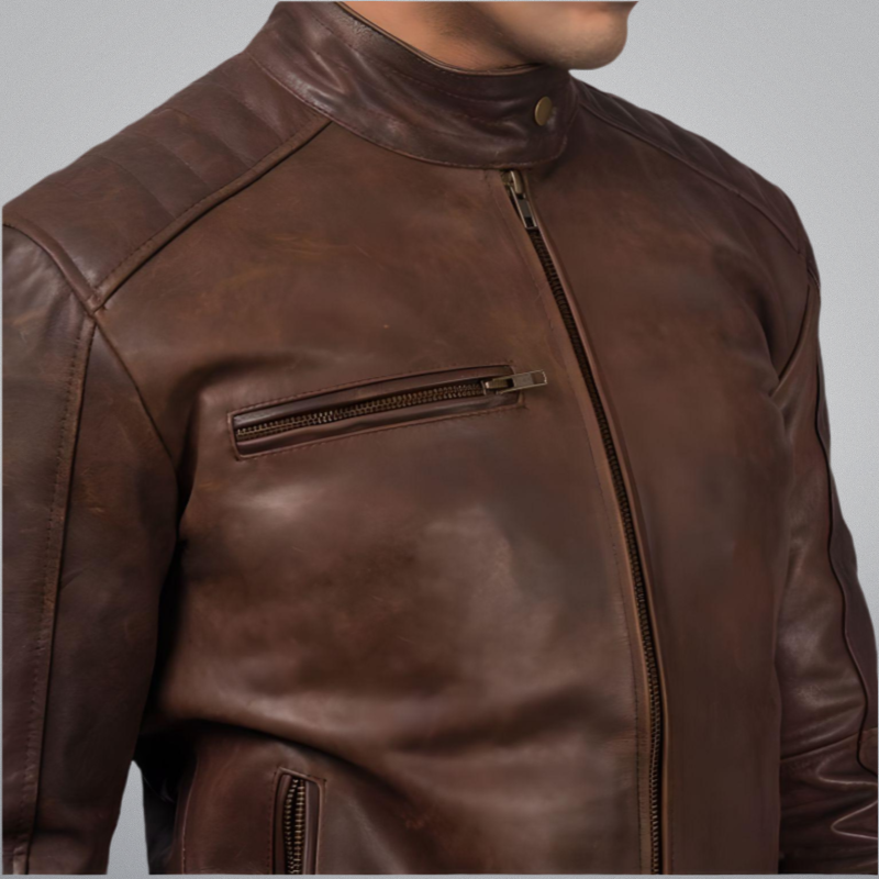 Brown Biker Jacket